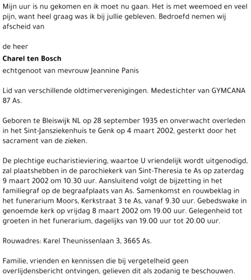 Charel ten Bosch