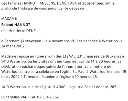 Henriette DENE