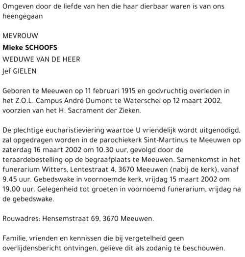 Mieke Schoofs