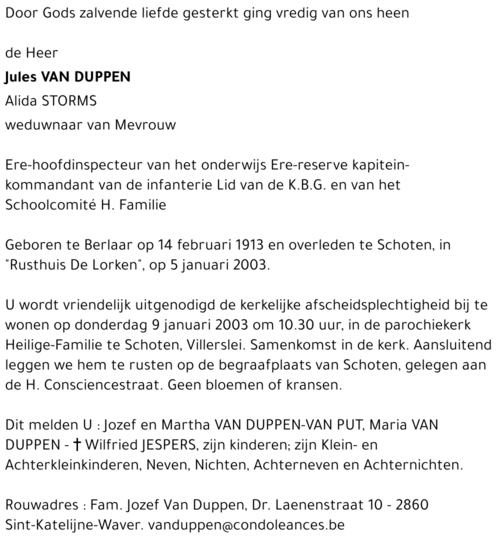 Jules Van Duppen