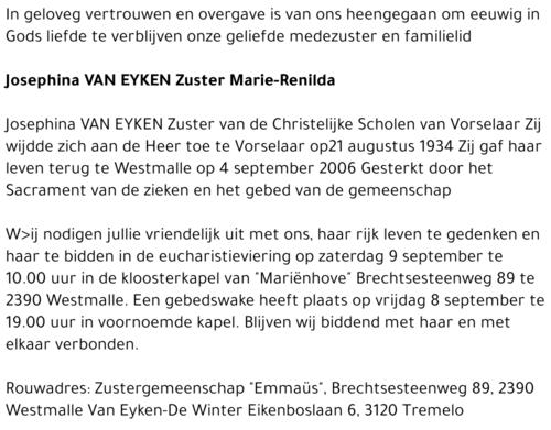 Josephina Van Eyken
