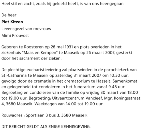Piet Kitzen