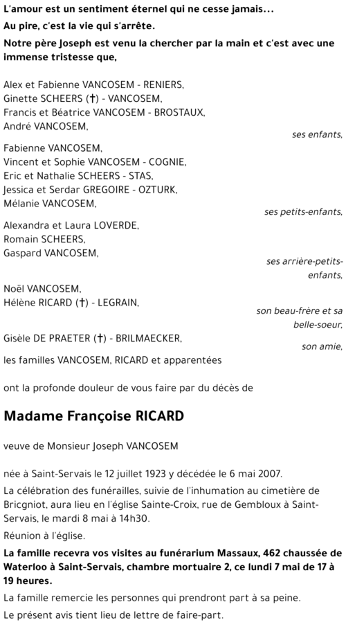 Françoise RICARD