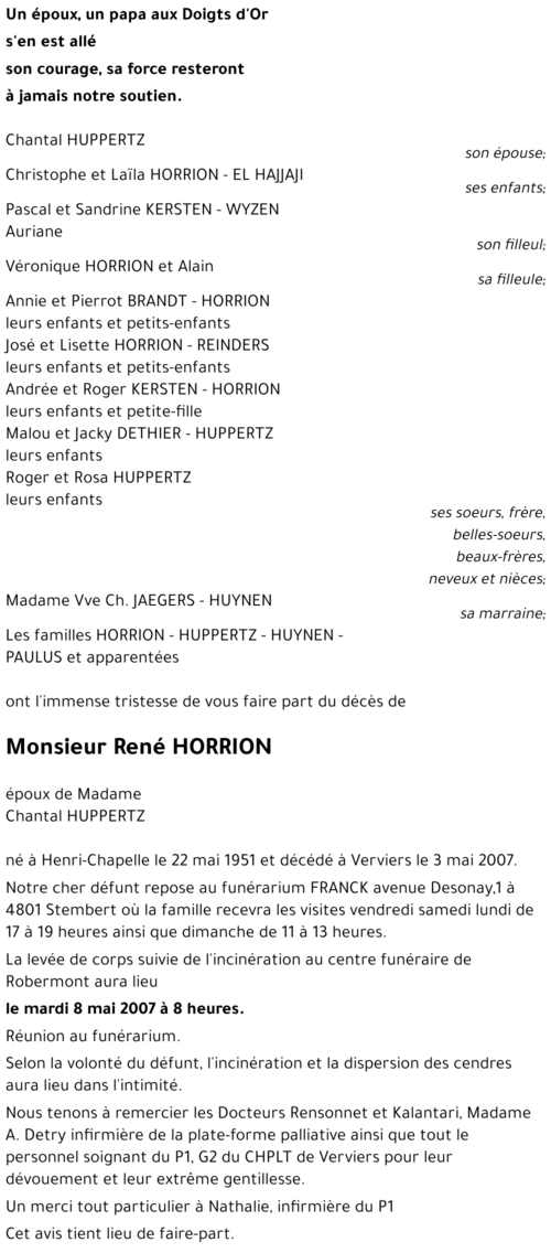 René HORRION
