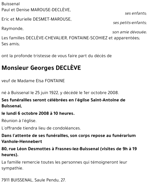 Georges DECLÈVE