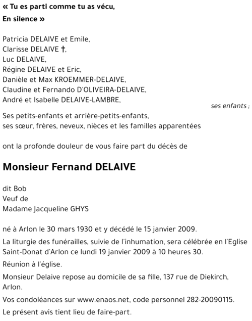 Fernand DELAIVE