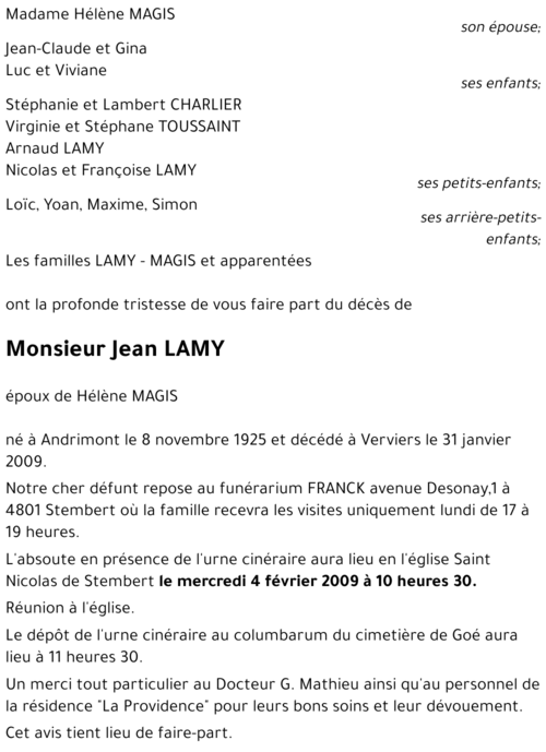 Jean LAMY
