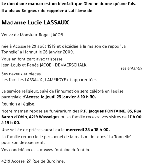 Lucie LASSAUX
