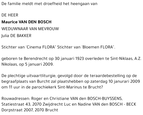 Maurice Van den Bosch