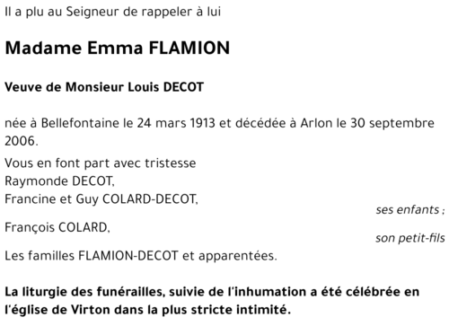 Emma FLAMION