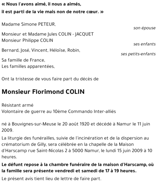 Florimond COLIN