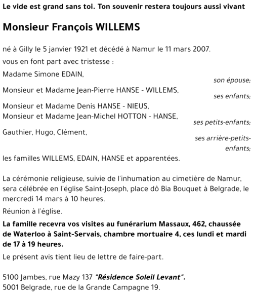 François WILLEMS