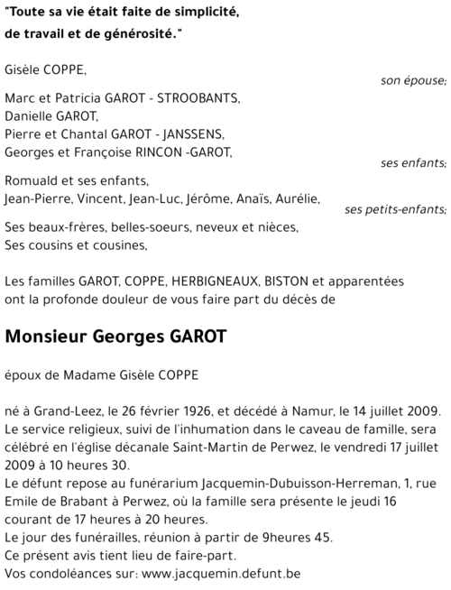 Georges GAROT