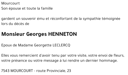 Georges HENNETON
