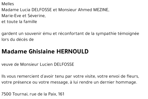 Ghislaine HERNOULD