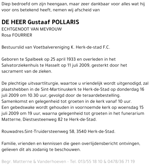Gustaaf Pollaris