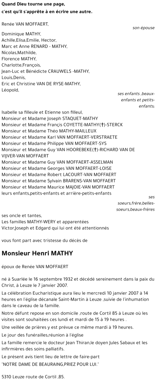 Henri MATHY