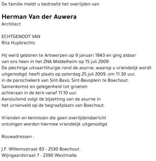 Herman Van der Auwera