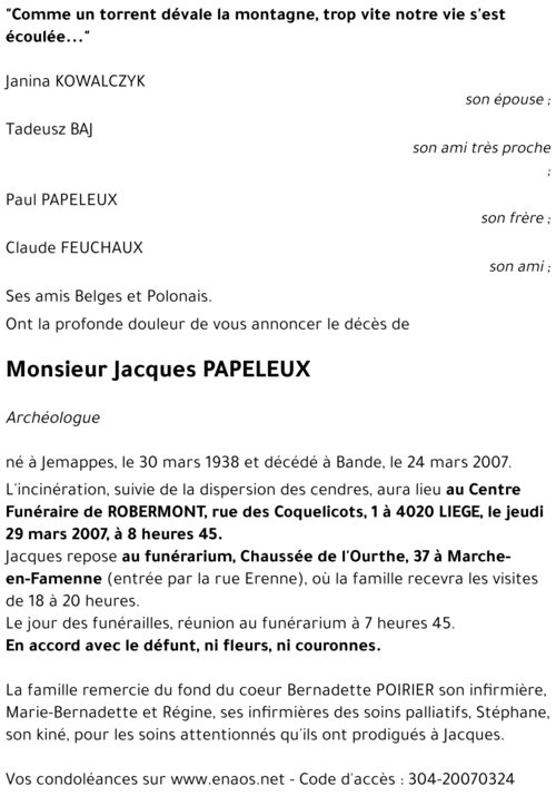 Jacques PAPELEUX