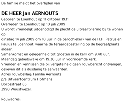 Jan Aernouts