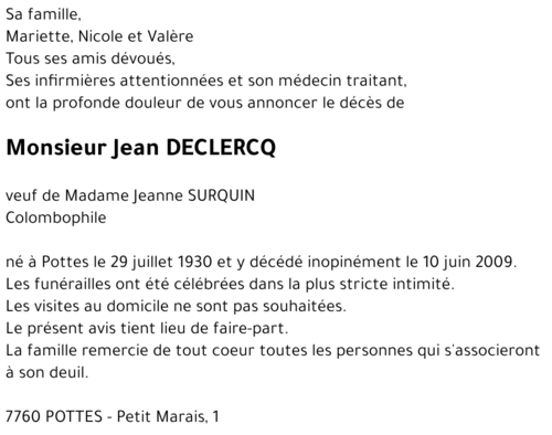 Jean DECLERCQ