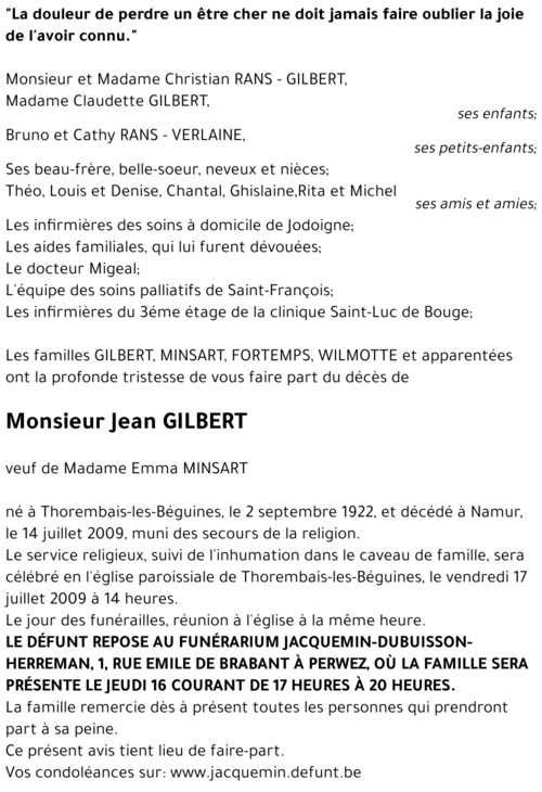 Jean GILBERT