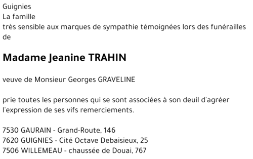 Jeanine TRAHIN