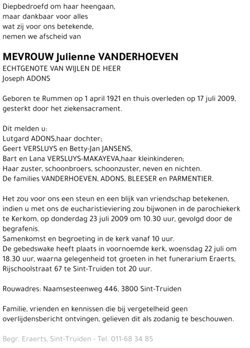 Julienne Vanderhoeven