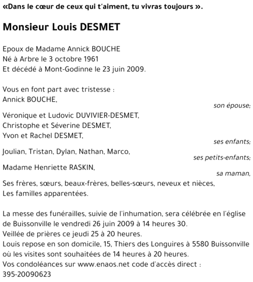 Louis DESMET