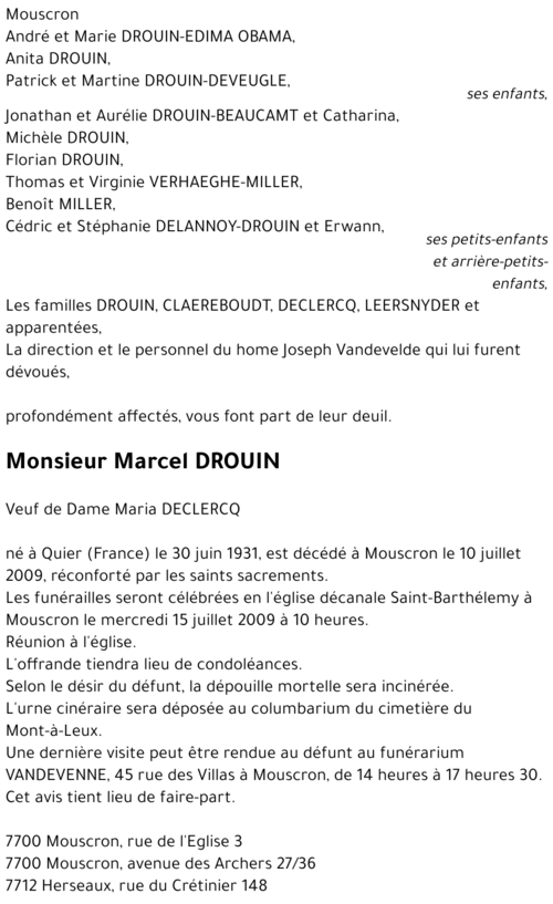 Marcel DROUIN