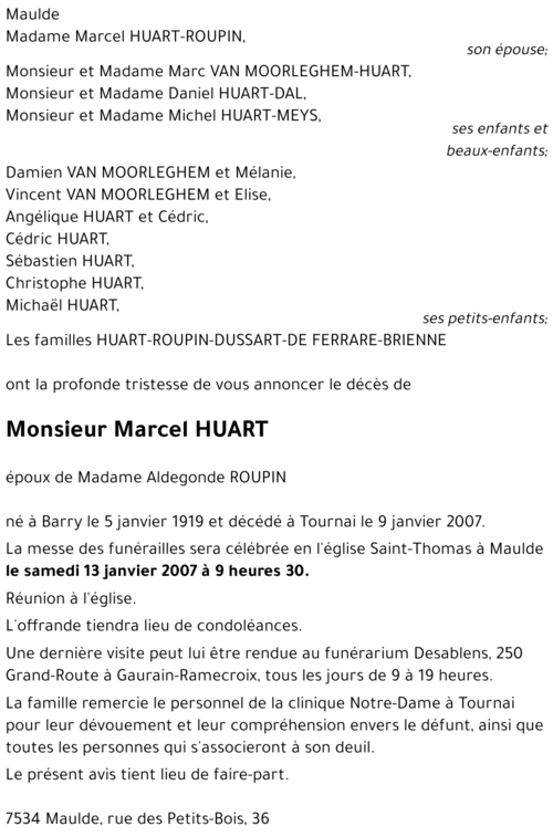 Marcel HUART