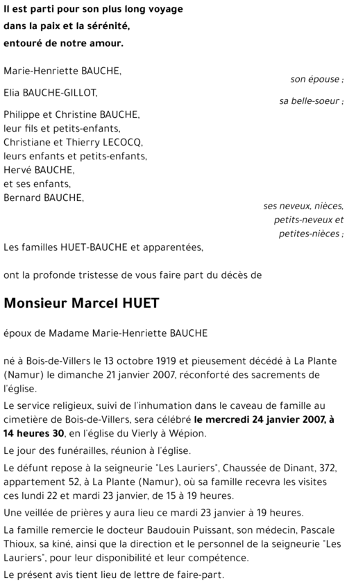 Marcel HUET