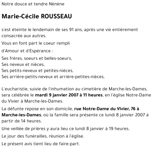 Marie-Cécile ROUSSEAU