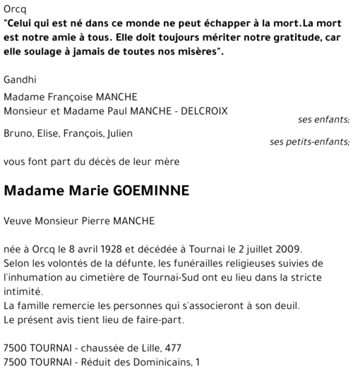 Marie GOEMINNE