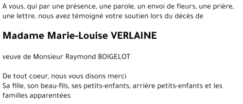 Marie-Louise VERLAINE