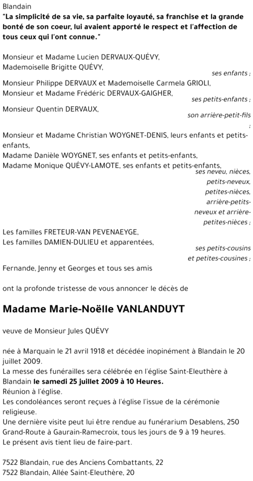 Marie-Noëlle VANLANDUYT