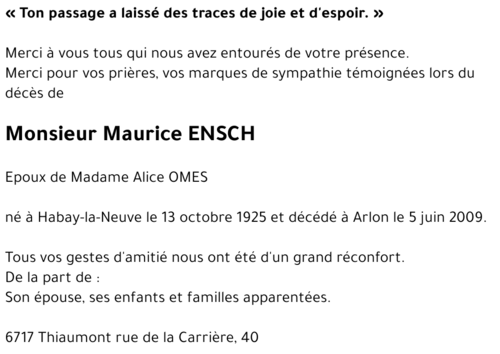 Maurice ENSCH