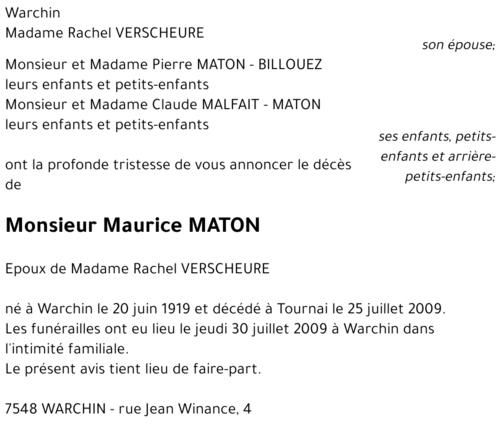 Maurice MATON