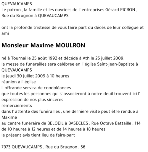 Maxime MOULRON