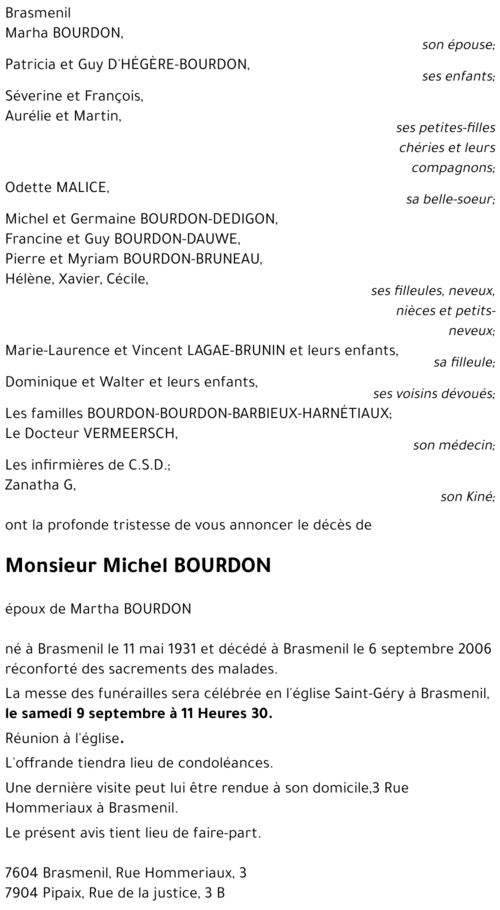 Michel BOURDON