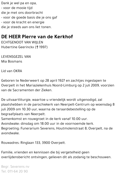 Pierre van de Kerkhof