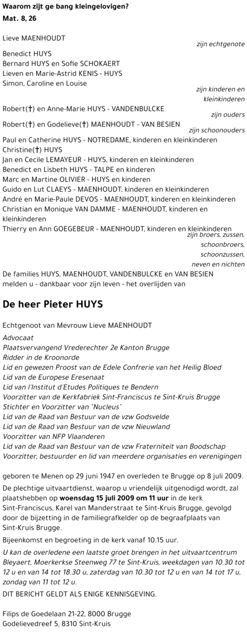 Pieter HUYS