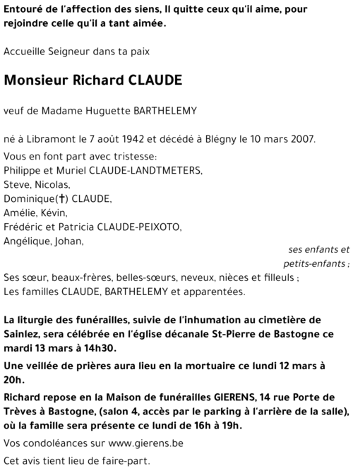 Richard CLAUDE