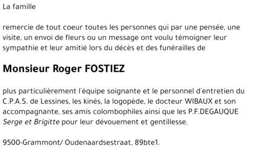 Roger FOSTIEZ