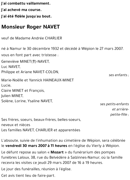 Roger NAVET