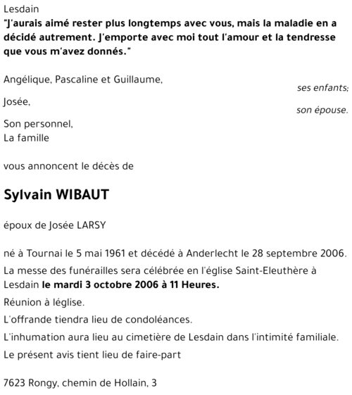 Sylvain WIBAUT
