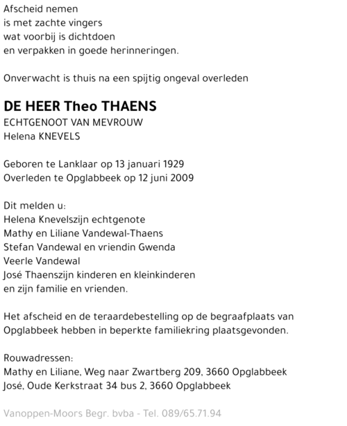 Theo Thaens