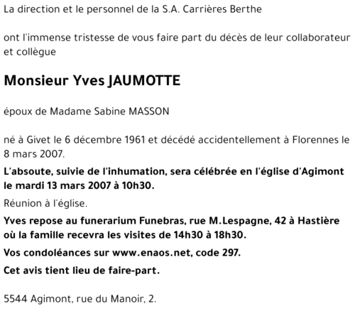 Yves JAUMOTTE