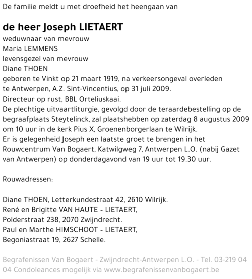 Joseph Lietaert