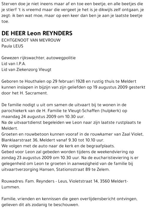 Leon REYNDERS